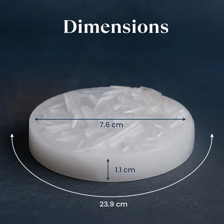 Pyrite Ganesh Ji Idol with FREE Raw Selenite Plate — For Prosperity, Protection & Positive Energy