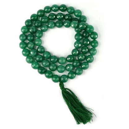 Green Aventurine Crystal Mala – Luck, Healing & Abundance