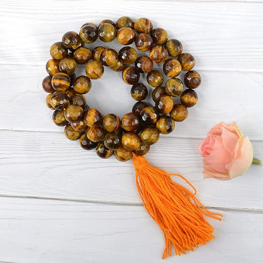 Tiger Eye Mala – Courage, Focus & Protection