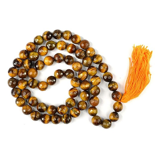Tiger Eye Mala – Courage, Focus & Protection