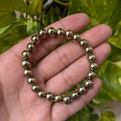 Golden Pyrite Bracelet for Money Attraction